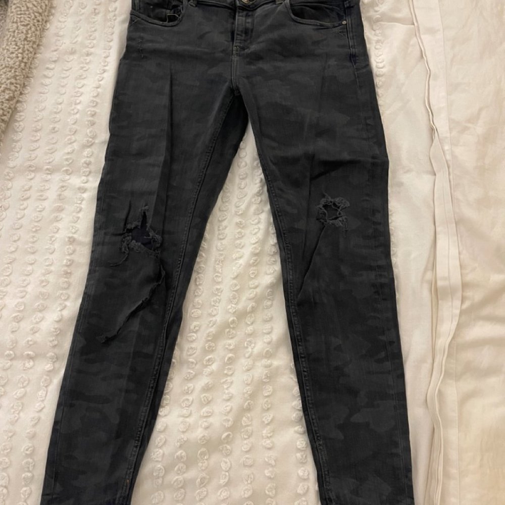 Zara Camo Jeans